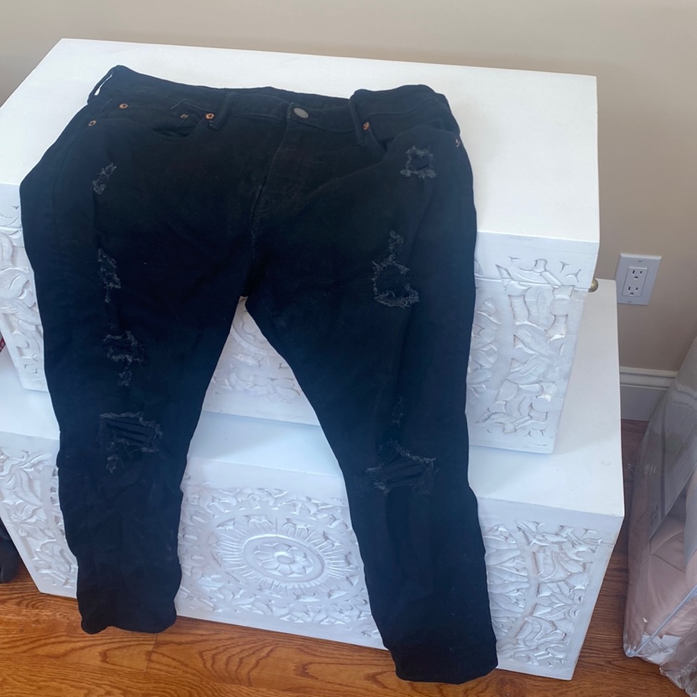 American Eagle, Air flex, Black, 36X32, Slightly worn
